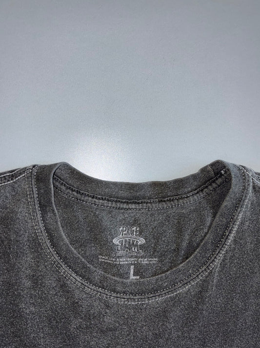Space Jam: A New Legacy | Official “Let’s Jam” Looney Tunes Graphic Tee | Washed Charcoal (L)