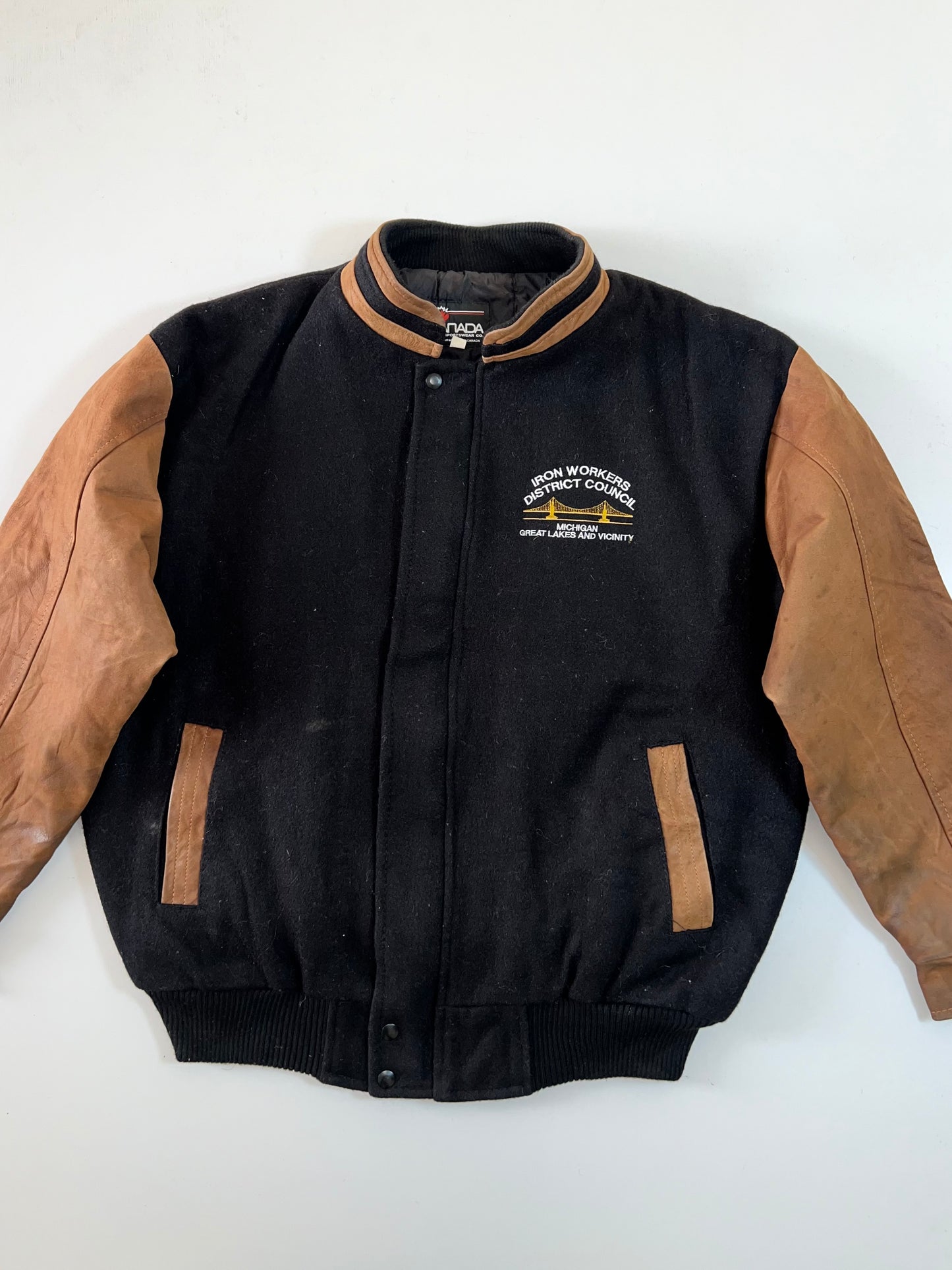 ZSuper Premium Varsity Jacket Original Leather (XL)