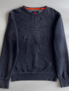 Superdry Embossed Logo Crewneck Sweatshirt – Charcoal Grey (S)