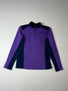 Asics | Purple Navy Quarter Zip Fleece Pullover Women’s | (S)