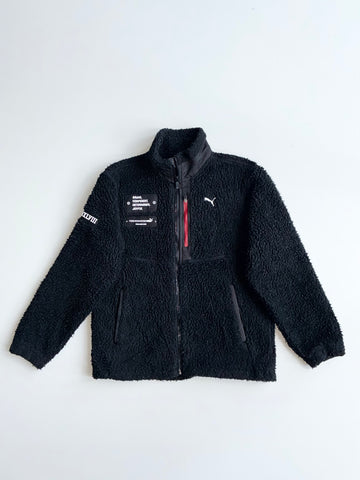 Puma Forever Faster Sherpa Fleece Zip Jacket – Black(S)