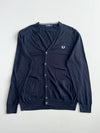 Fred Perry Navy Knit Cardigan(XL)
