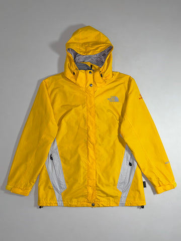 The North Face Summit Series Yellow & Grey Gore-Tex Hooded Shell Jacket (L)