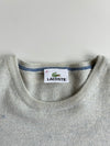 Lacoste Light Grey Knit Crewneck Sweater (M)