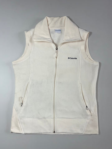 Columbia Fleece Full-Zip Vest - Cream (M)
