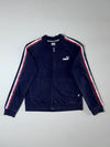 Puma Taped Logo Full Zip Track Jacket – Navy Blue, (S)