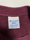 Champion Classic Script Logo Crewneck Sweatshirt – Burgundy (S)