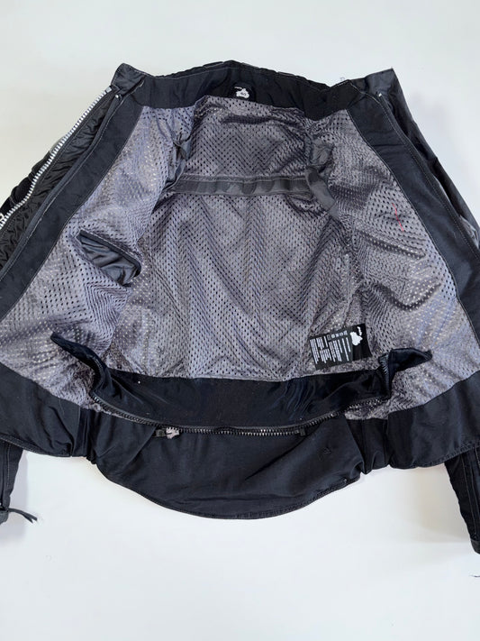 FLM Greyhound Vintage Motorcycle Jacket Carbon Reinforced CE Armor Pads Moto-Core Streetwear (S)