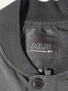 MLB New York Yankees Snap-Button Varsity Bomber Jacket – Black (L)