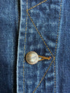 Wrangler Authentic Western Dark Wash Denim Trucker Jacket (XL)