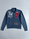 Ed Hardy by Christian Audigier Vintage Full-Zip Jacket | Japanese Rising Sun Skull & Geisha Print (M/L)