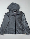 Nike Grey Hooded Windbreaker Jacket – Mesh Lined (S)