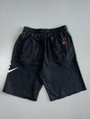 Nike Black Cut-Off Logo Shorts Elastic (W:26|L:19)