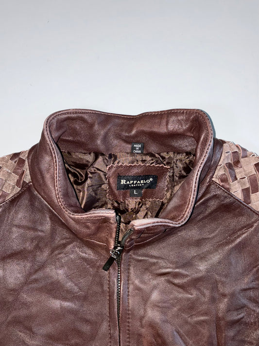 Raffaelo Premium Original Pure Leather Jacket Womens (M)