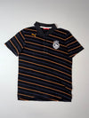 Puma P48 Crest Striped Polo – Black/Orange (M)