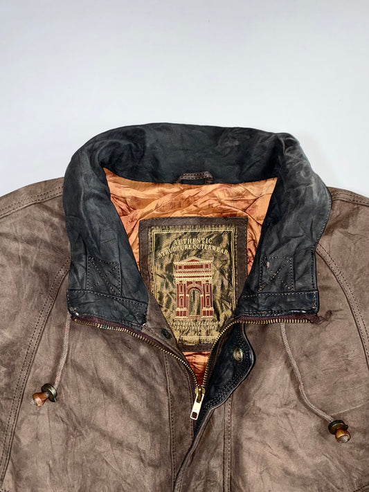 Authentic Structure Premium Original Leather Jacket (XL)