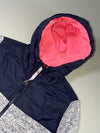 Superdry Mountain Fuji Storm Hybrid Fleece Zip Hoodie – Grey/Navy (S)