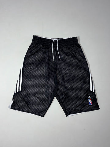 Vintage Adidas NBA Black Reversible Mesh Basketball Shorts (W:28) (L:23)