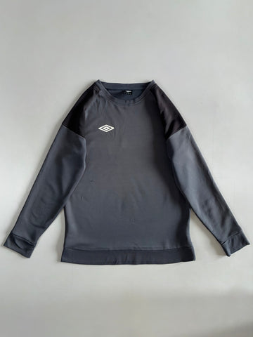 Umbro Grey/Black Colourblock Crewneck (L)