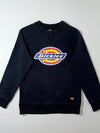Dickies Logo Crewneck Sweatshirt – Faded Black, (S)
