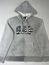 Vintage Gap USA Flag Arch Logo Zip-Up Hoodie – Grey (XL)