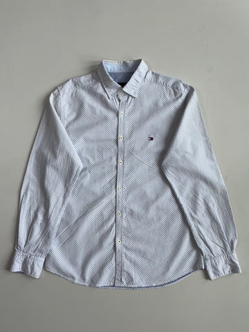 Tommy Hilfiger Geo-Print Button-Up Shirt (L)