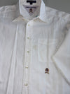 Vintage 90s Tommy Hilfiger White Crest Logo Oxford Shirt(3Xl)