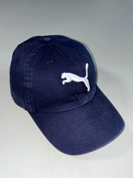 Puma Big Cat Logo Navy Cotton Cap (Adjustable)