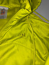 Adidas | Neon Yellow Three Stripe Hooded Windbreaker (M)