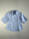 Ralph Lauren Light Blue Oxford Super Slim Fit Half Sleeve Shirt – Women's (M)