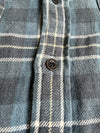 Roots Blue Plaid Flannel Shirt Heavy (2Xl)