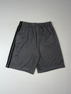 Adidas Grey Mesh Shorts – Black 3 Stripes (W:25) (L:18)