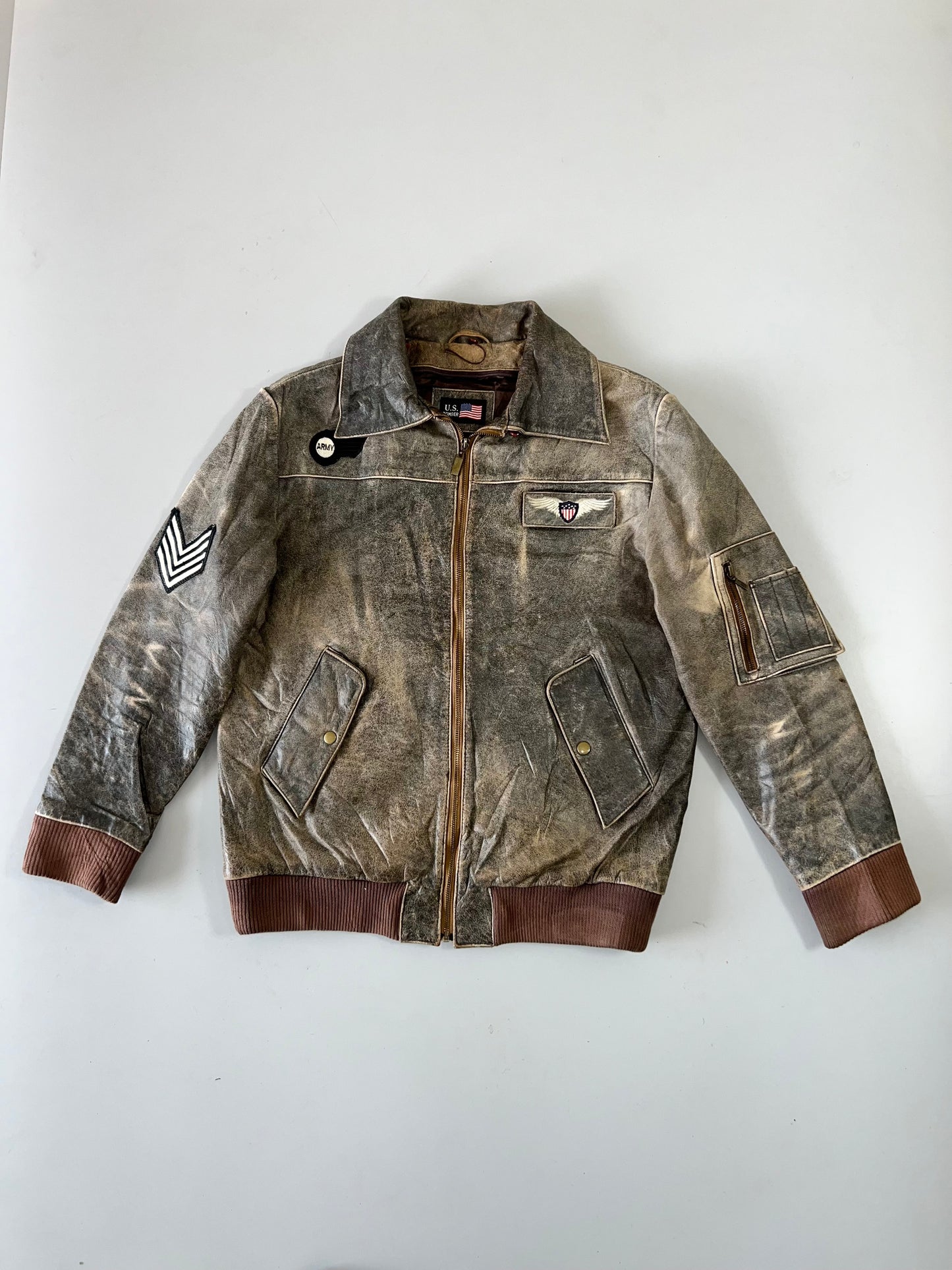 ZRare Vintage Us Air Force Original Leather (L)