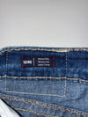 True Religion Flap Pocket Faded Straight Jeans (W:34) (L:43)