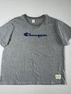 Champion | Embroidered Script Logo Tee Grey | (2XL)