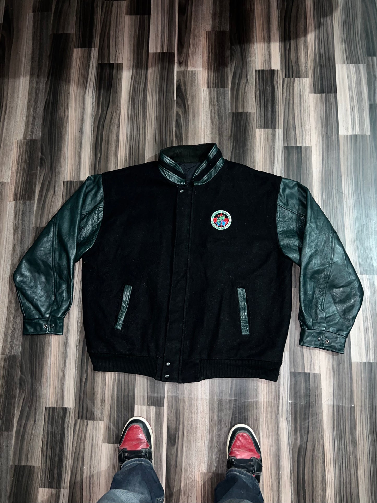Ultra Premium Varsity Jacket with Premium Leather on sleeve (2XL) (RARE)