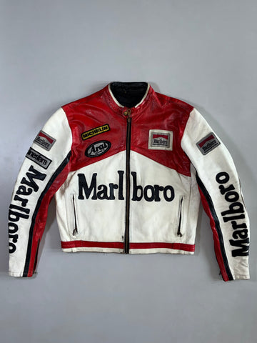 Vintage 90s Marlboro Racing Pure Leather Jacket (M)