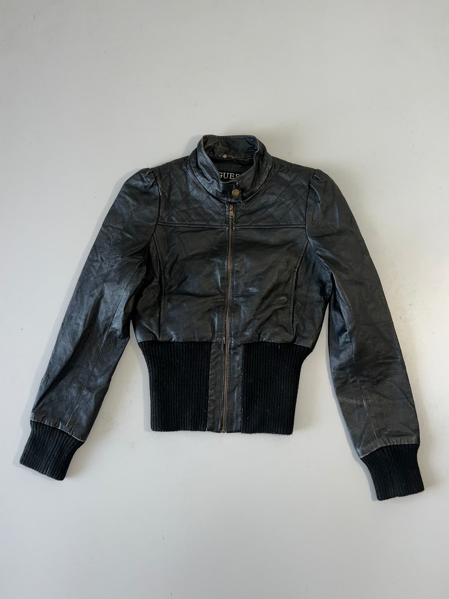 ZSuper Premium GUESS Original Leather Jacket (XS)
