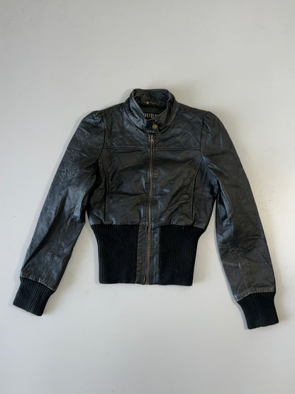 ZSuper Premium GUESS Original Leather Jacket (XS)