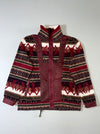Rotorua Lambskin Leather & Aztec Fleece Jacket – (M)