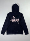 Stüssy Basic Zip Hoodie Black Made in USA (S)