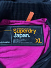 Superdry Japan Windcheater Black & Pink Hooded Jacket (L)
