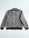 5th Street Jeans Sherpa Lined Military Bomber Jacket – Washed Grey (L)