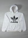 Adidas Originals Trefoil Logo Pullover Hoodie – White / Black (S)