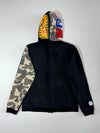 A Bathing Ape BAPE Shark Full Zip Black Hoodie (M)