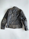 Vintage Cafe Racer Pure Leather Paded Racing Jacket (M)