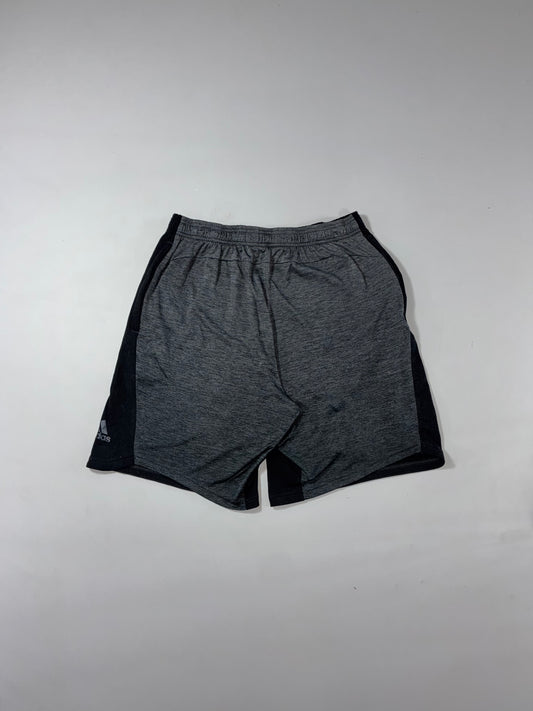 Adidas Climalite Heather Grey & Black Training Shorts (W:32) (L:20)