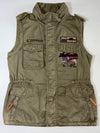 Jeep “Authentic Legend 1941” Olive Military Utility Vest Women’s  (M/L)