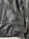 Vintage Ashman Black Leather Biker Motorcycle Jacket (M)