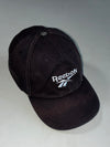Reebok Vintage Black Cap – Big Embroidered Logo, 100% Cotton (Adjustable )